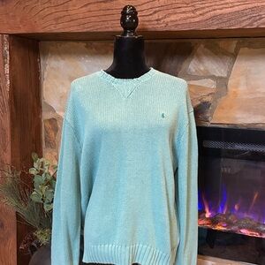 Polo by Ralph Lauren Light Green Crew Neck Sweater